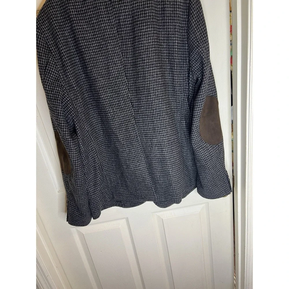 American Eagle Outfitters Mens The Legendary Blazer L Wool Blend Herringbone Jac